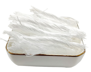 Macro synthetics fibra Boulotte de polypropylène pp blanc