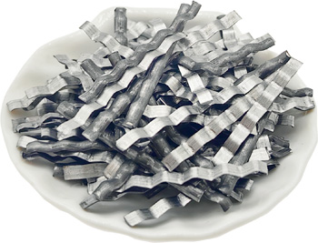 Fibre en acier moulu