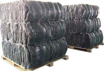 Fibres PP gris en relief haute résistance pour béton pulvérisé