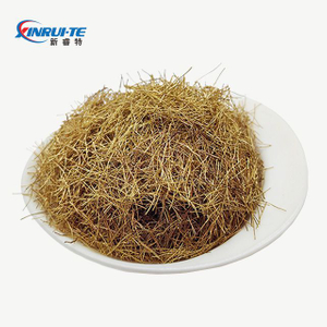 Fibres de fibres de micro-acier en cuivre enrobés en cuivre utilisés dans le béton
