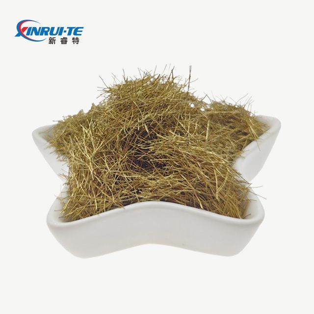 Fibres de fibres de micro-acier en cuivre enrobés en cuivre utilisés dans le béton